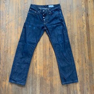 Gustin Men’s Straight Fit Dark Wash Jeans